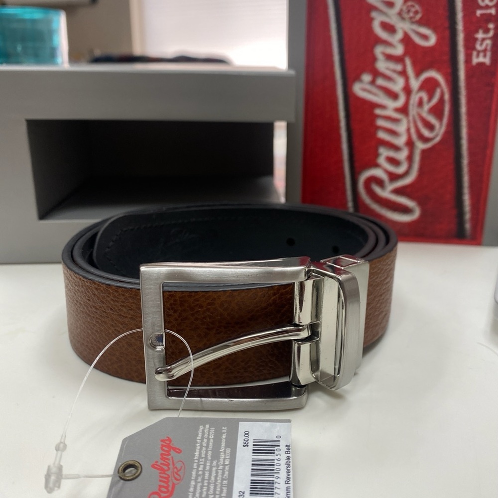 Men’s brand new leather Rawlings belt size 32 - Picture 5 of 5
